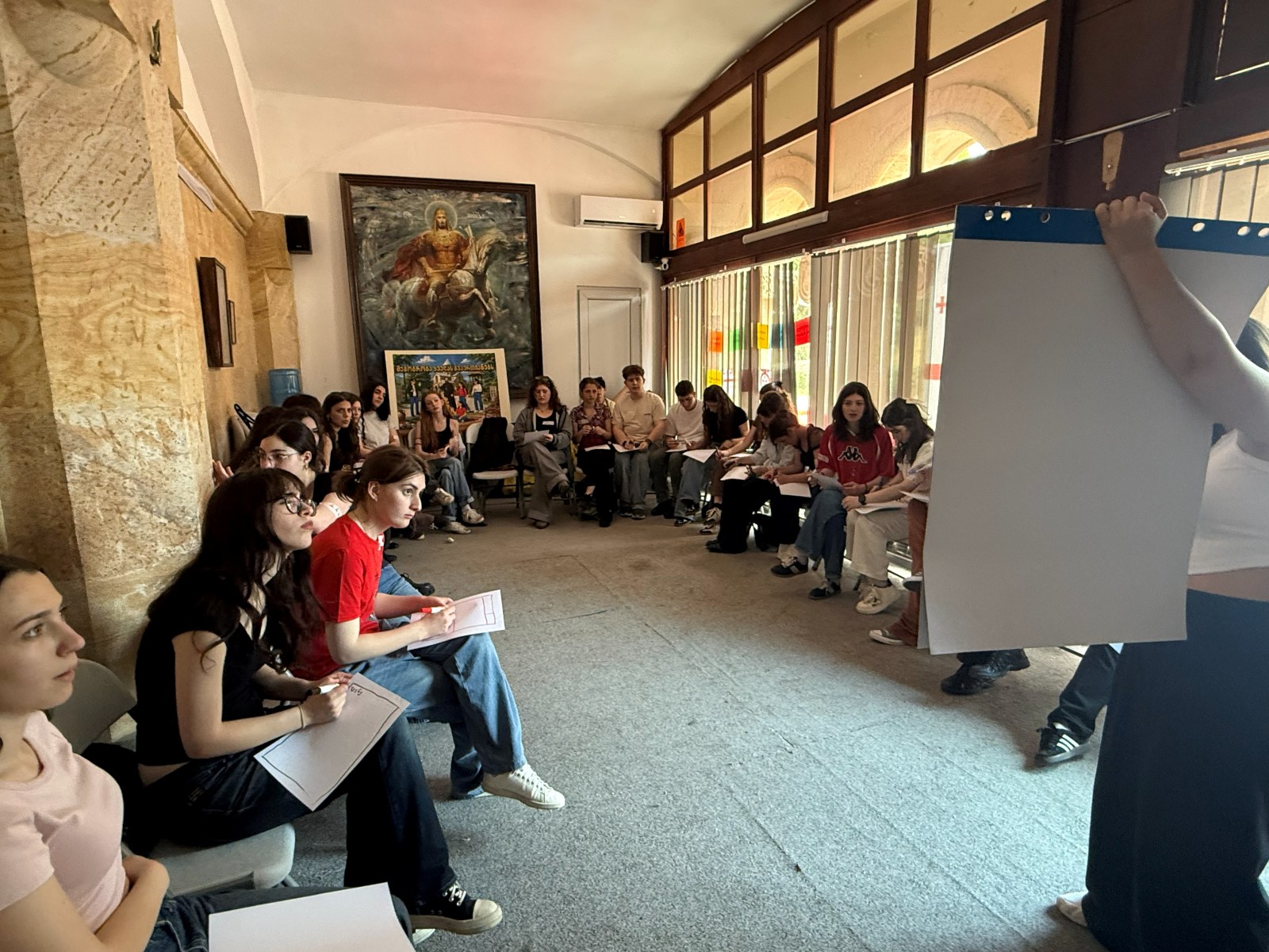 Youth circle activity in Georgia
