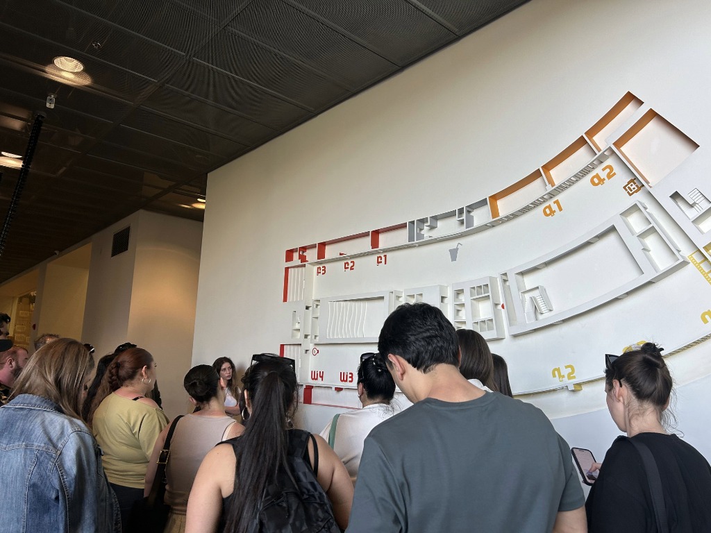 Participants visiting a cultural site